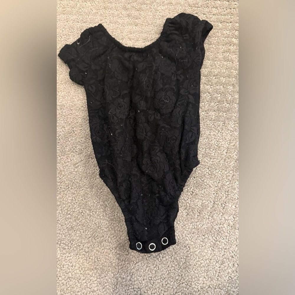 Black Lace Kids Bodysuit